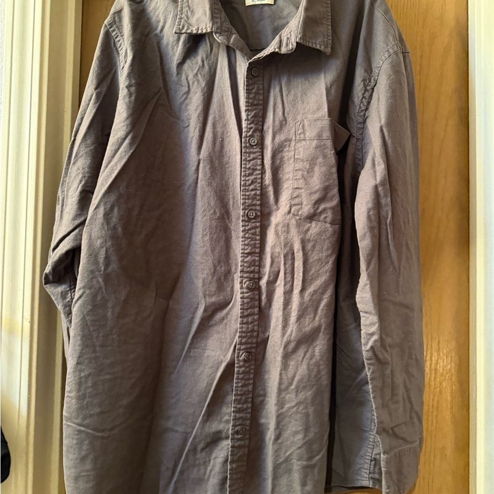 Gray Button-Up Shirt